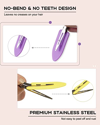 Pinzas para cabello No Crease, 60 piezas, 2.3 pulg miniatura 4