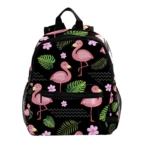 Mini sac à dos flamant rose noir enfant idéal pour les sorties scolaires et voyages