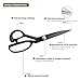 10inch Professional Heavy Duty Scissor Tools Cutting PVC TPO Epdm Hot Air Welding Roofing Materials Cutting Fabrics Composite Materials Roofing Scissors Heavy Duty for Home Artists Dressmakers