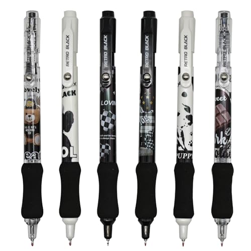 Bolígrafos de gel retractiles Maydahui 6 PCS osito perro miniatura 1