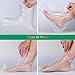 200PCS Paraffin Wax Liners for Feet with Stickers, Therapy Feet Covers Bags, Large Thermal Therapy Plastic Socks Liners, Thick Paraffin Bath Liners for Foot Pedicure Hot Spa Wax Treatment