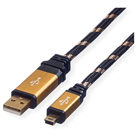 Roline Gold Type A Mini USB 2.0 Cable 5-Pin 3 m Cover