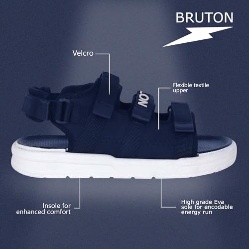 Image of BRUTON Men's Thong Sandals | Casual Open Toe Sandals for Men | Comfortable Daily Wear Footwear | Lightweight Summer Sandals