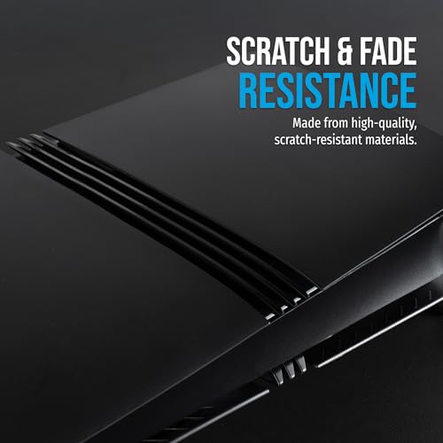 Glistco Black Plates Replacement Shell Compatible with PS5 Pro - Cover Plates for PS5 Pro Digital Edition (Matte Black) by Glistco - Image 3