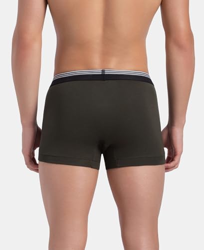 Image of Jockey UI22 Men Super Combed Cotton Rib Trunk with Ultrasoft Waistband