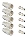 Ancable Silver UHF/PL-259 Male Solder Coax Connector for 50ohm Low Loss RG-8x RG-213 RG-214 9913 RF Cable Pack of 5
