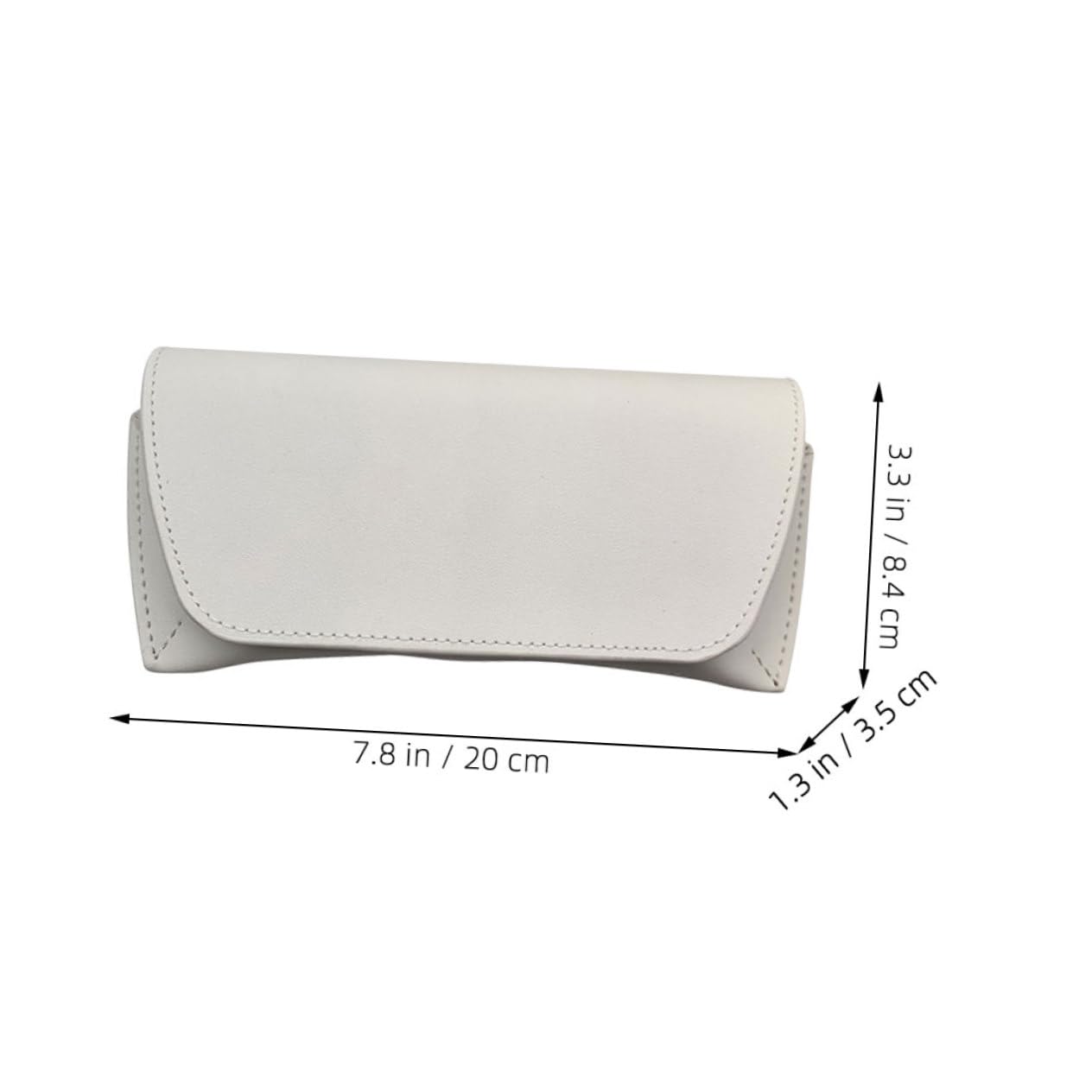 Healeved Copertura Protettiva Per Occhiali Buste Portatile Occhiali Da Sole Custodia Degli Occhiali Da Viaggio Sottile Borsa Custodia Rigida Per Occhiali Bianca Pvc