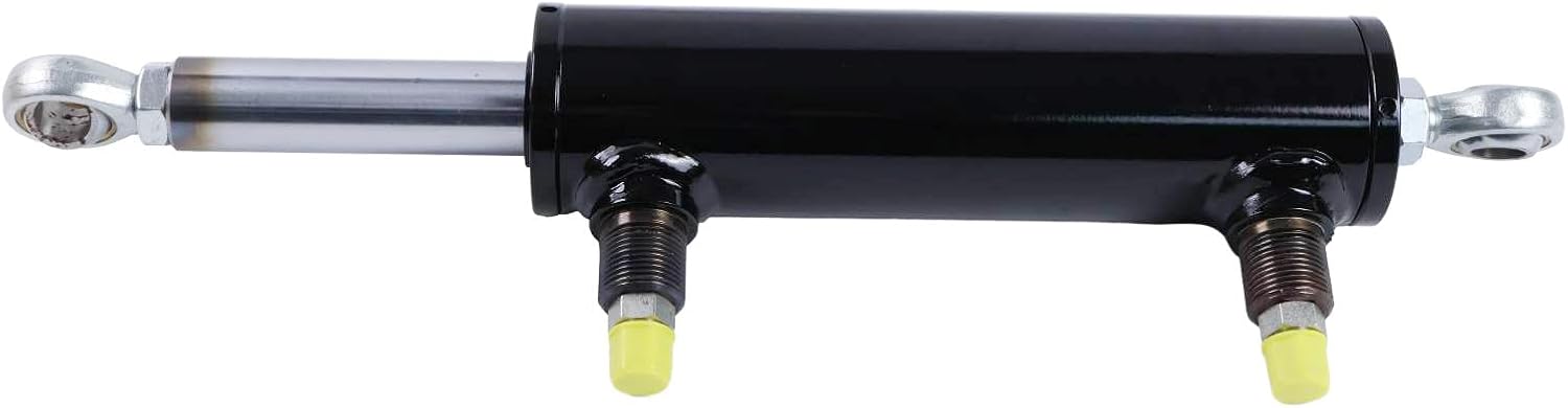 ZTUOAUMA 2X Hydraulic Steer Cylinders 121087 121087BA 151690 107932 1-1/8" Chrome Plated Rod 3000PSI 4-Stroke 2-Bore Compatible with Skyjack SJIII3015 3215 3219 Scissor Lifts
