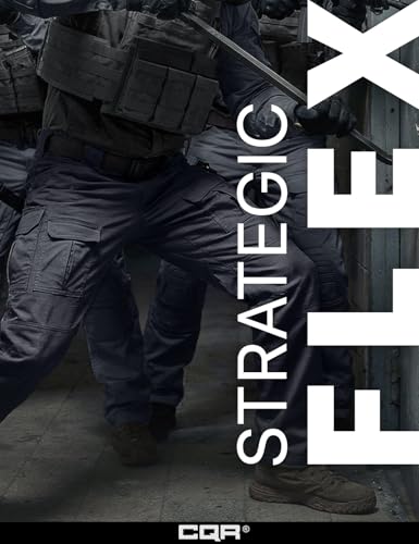 Image of CQR Men's Flex Ripstop Tactical Pants, Water Resistant Stretch Cargo Pants, Lightweight EDC Hiking Work Pants