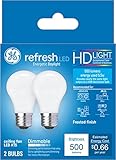 GE Refresh LED Light Bulbs, A15 Ceiling Fan Light Bulbs, 5.5 Watts (60 Watt Equivalent) HD Daylight,...