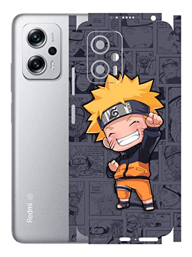 Image of AtOdds - Redmi K50i (5G) Mobile Back Skin Rear Screen Guard Protector Film Wrap (Coverage - Back+Camera+Sides) (Naruto)