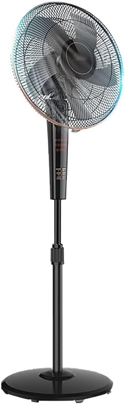 Oscillating Stand Up Fan Automatic Oscillation 9 Mode 3 Speed Settings Adjustable Height and Tilt Remote Control 7.5h Timer