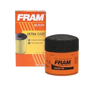 FRAM Extra Guard PH3506, 10K Mile Change Automotive Replacement Interval Spin-On Engine Oil Filter for Select Vehicle Models
