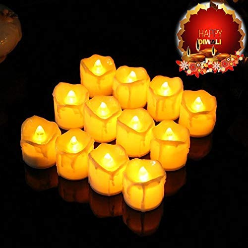 King Shine Light Candles Diwali Gift || Home Decor Birthday || Festivals ||All Purpose Gift || Operated Candle for Home Decoration (Pack of 4) 2