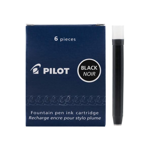 Image of Pilot Black Ink Cartridge 6 /Pack (Pack of 3)