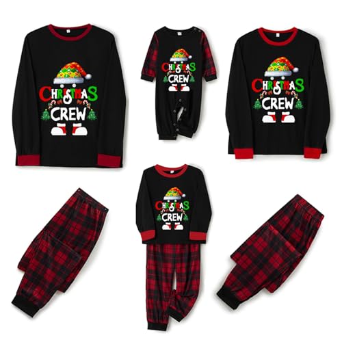 Radmire Matching Christmas Pajamas for Family, XMAS Holiday PJs Sleepwear Set Long Sleeves and Pants3