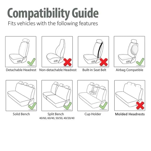 Couvre siège auto cuir PU noir respirant idéal pour trajets en famille - 2