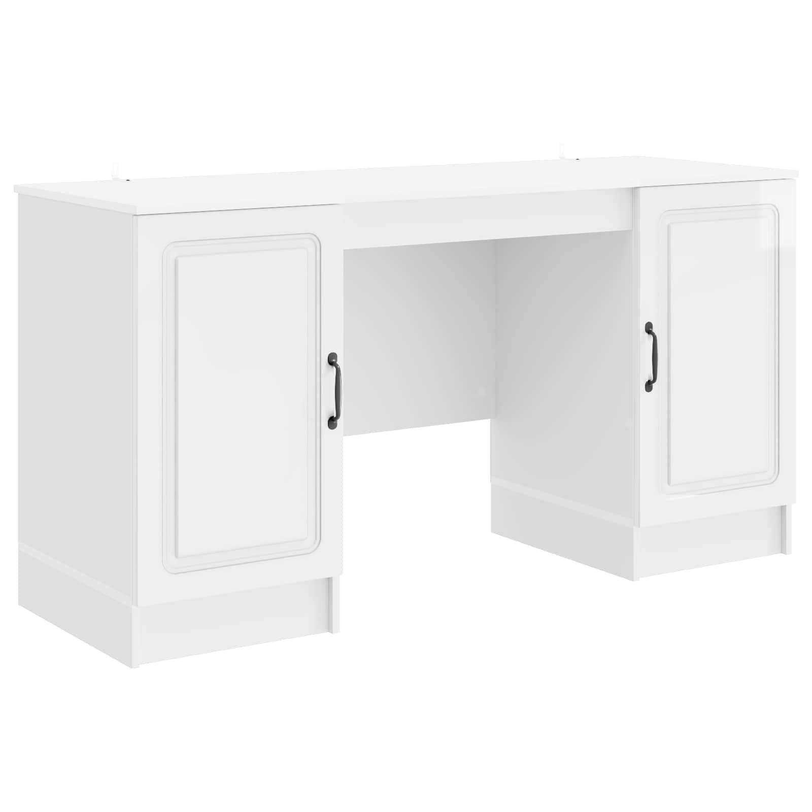 Table d'ordinateur gain de place blanche pour studio et chambre