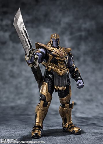TAMASHII NATIONS BANDAI AVENGERS ENDGAME, Thanos (5ans plus tard), Fig. S.H. Figuarts 19cm, Thanos, Edition - Image 4