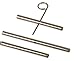 Produktbild KnitPro Knit Pro Seilverbinder-Set 2 x 35 mm, 1 x 50 mm inkl. Schlüssel Kabelanschlüsse, Kunststoff, Silber, 3er