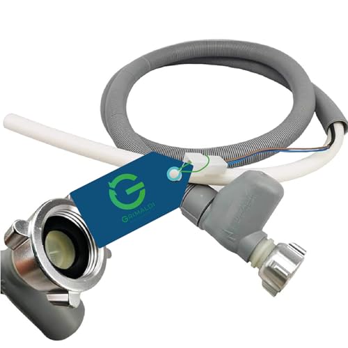 G GRIMALDI Tubo Carico Acqua con Aquastop Lavastoviglie Compatibile ARISTON INDESIT HOTPOINT C00372679, 1640 mm, 220–240V 50/60Hz, 0,2–10 bar, Portata 2,5 l/min
