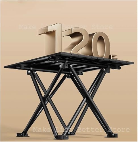 Table de camping robuste portative et pliante à ouverture rapide