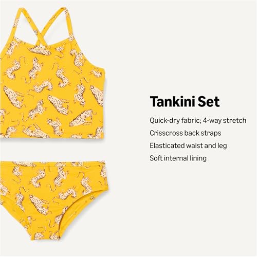 Image of Amazon Essentials Girls and Toddlers' Tankini Set