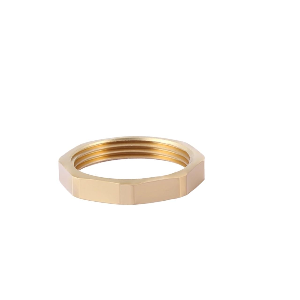 LIUCH Brass Adapter Fitting Pipe Hex Nipple Fitting Quick Coupler Adapter 1/8 1/4 3/8 1/2 3/4 1 BSP Reducing Hexagon Bush Bushing(Brass Nut-10pcs,A 1L2_B 1L2)