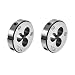 uxcell M3 Metric Round Die, Machine Thread Left Hand Threading Die, Alloy Tool Steel Screw Thread Cutting Die, 2pcs