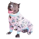 Tooth & Honey Big Dog Pajamas/Floral Dog Pajamas/Slim fit/Lightweight Pullover Pajamas/Full Coverage