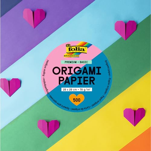 Papier origami souple Folia 89870 pour éviter les déchirures lors du pliage