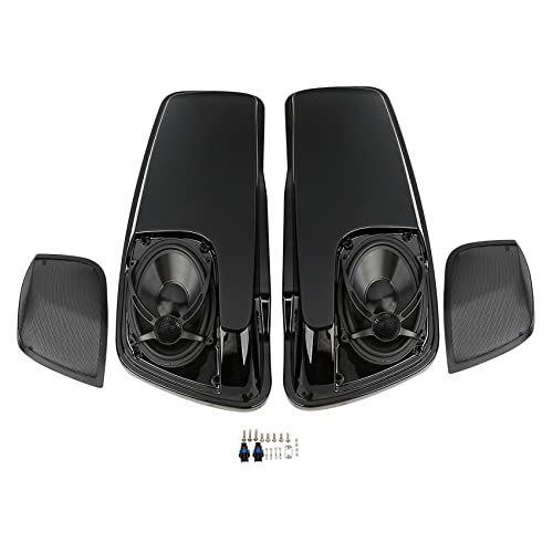 Tapa para Alforjas con Bocinas 5x7 Green-L para Harley Touring miniatura 1