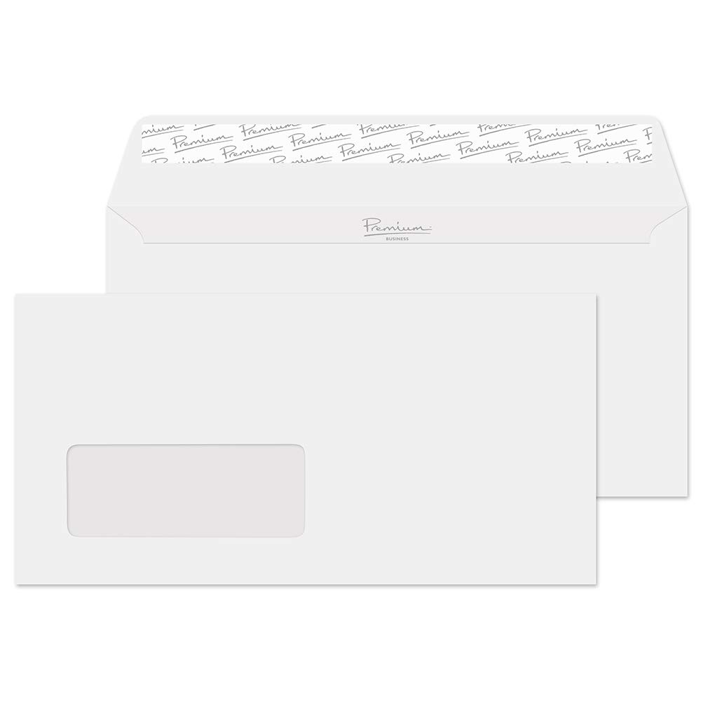 Blake Premium Business Diamond White Smooth Window Peel & Seal