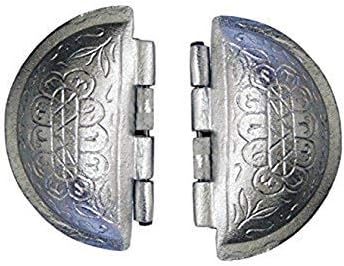 Aluminium Gujiya/Gujia Karanji kajjikayalu Maker Big| karjikai Mould Cutter| Sacha Machine| Dumpling Maker Kitchen Molds for Ganesh Chaturthi Holi Diwali Festivals| Pack of 2, Silver