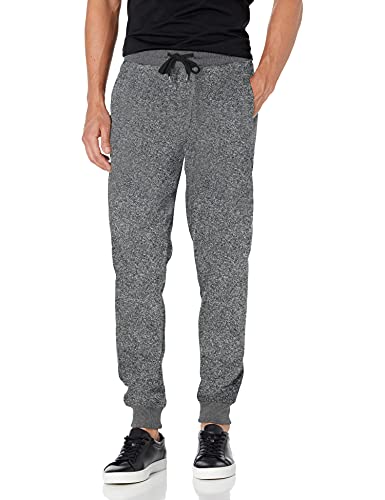 Southpole Men's Fleece Jogger, New Marled Grey, Small