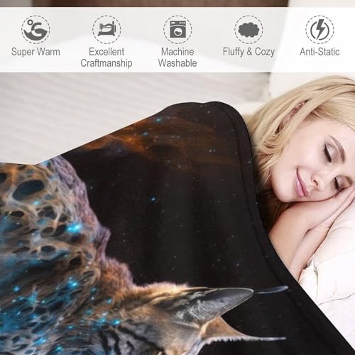 Couverture lynx impression 3D couvre-lit en flannel premium