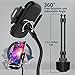 CAVIANA Double Phone Holder for Car Cup Holder – Extra Long and Flexible Neck, 360° Rotatable Cradle Car Phone Mount - Adjustable Cell Cup Holder, Universal Size Fits 2 iPhone, Samsung, GPS