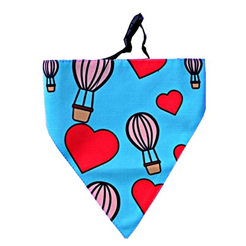 Lana Paws Love Ride Dog Bandana/Scarf (Adjustable, Blue)