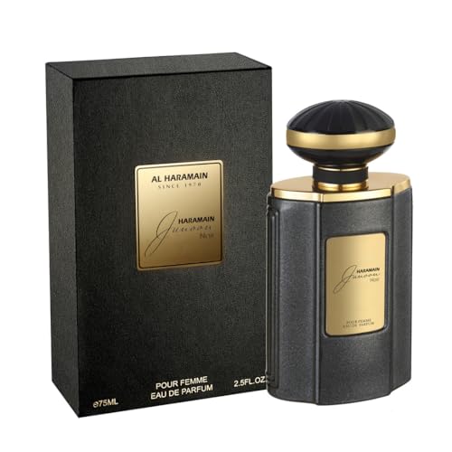 Al Haramain Junoon Noir – Long Lasting Perfume for Women – Alluring Women’s Perfume with Lime, Jasmine, Musk Fragrances – Eau de Parfum – 75 ml