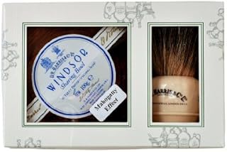 D R Harris Windsor Shaving Bowl and Shaving Brush Gift Set - Mahogany by DR Harris & Co
