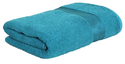 Image of Fash Home 500 GSM Towel 70x140 cm - 1 Pc, Ultra Soft, Highly Absorbent, Quick Dry, Plush & Durable Cotton Bath Towel for Home, Gym & Spa (Teal)