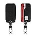 Produktbild kwmobile Autoschlüssel Hülle kompatibel mit Renault 4-Tasten Smartkey Autoschlüssel (nur Keyless Go) - Kunstleder Schutzhülle Schlüsselhülle Pro Racing Star Rot Weiß Schwarz