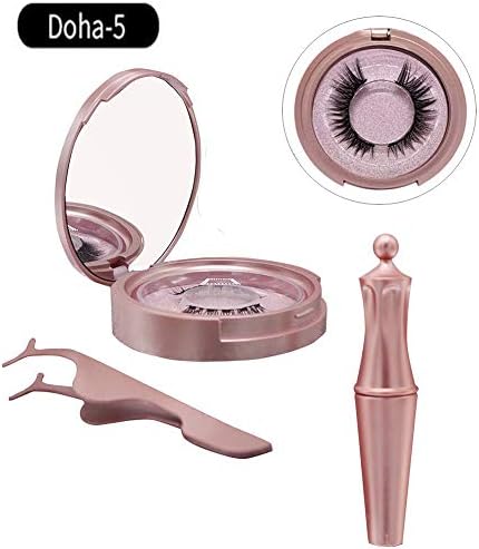 Magnetic Eyeliner Eyelashes Kit, Doha Magnetic 3D Eyelashes &Liquid Eyeliner Magnielash Kit, Magnetic Eyeliner Kit, Magnetic Eyelashes, Magnetic False Lashes