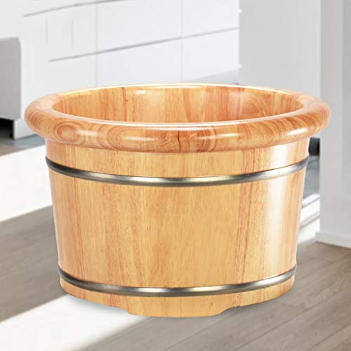Barril para baño de pies en madera sólida para pedicure miniatura 4