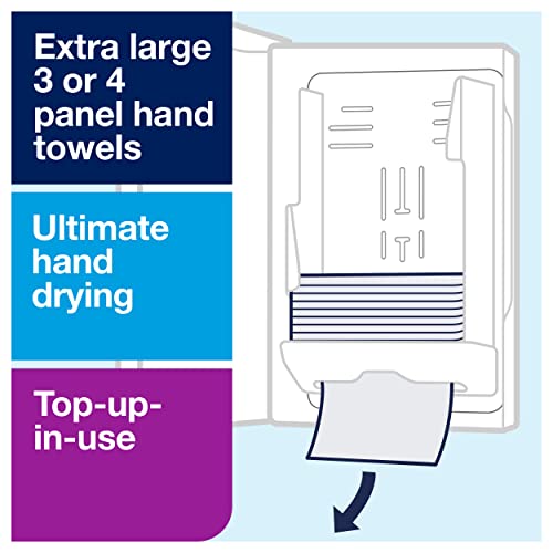 Image of Tork Xpress Multifold Hand Towel Wall Mounted Dispenser Black H2, One-at-a-Time Dispensing, Elevation Range, 552008