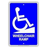 Inga Handicap Sedia A Rotelle Rampa Accesso Help No Scale Plaque en métal...
