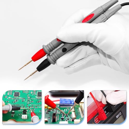 Image of 2PCS Banana Plug to Test Hook Clips Test Leads Copper Soft Cable Wires for Multimeter Electrical Testing 1000V 20A