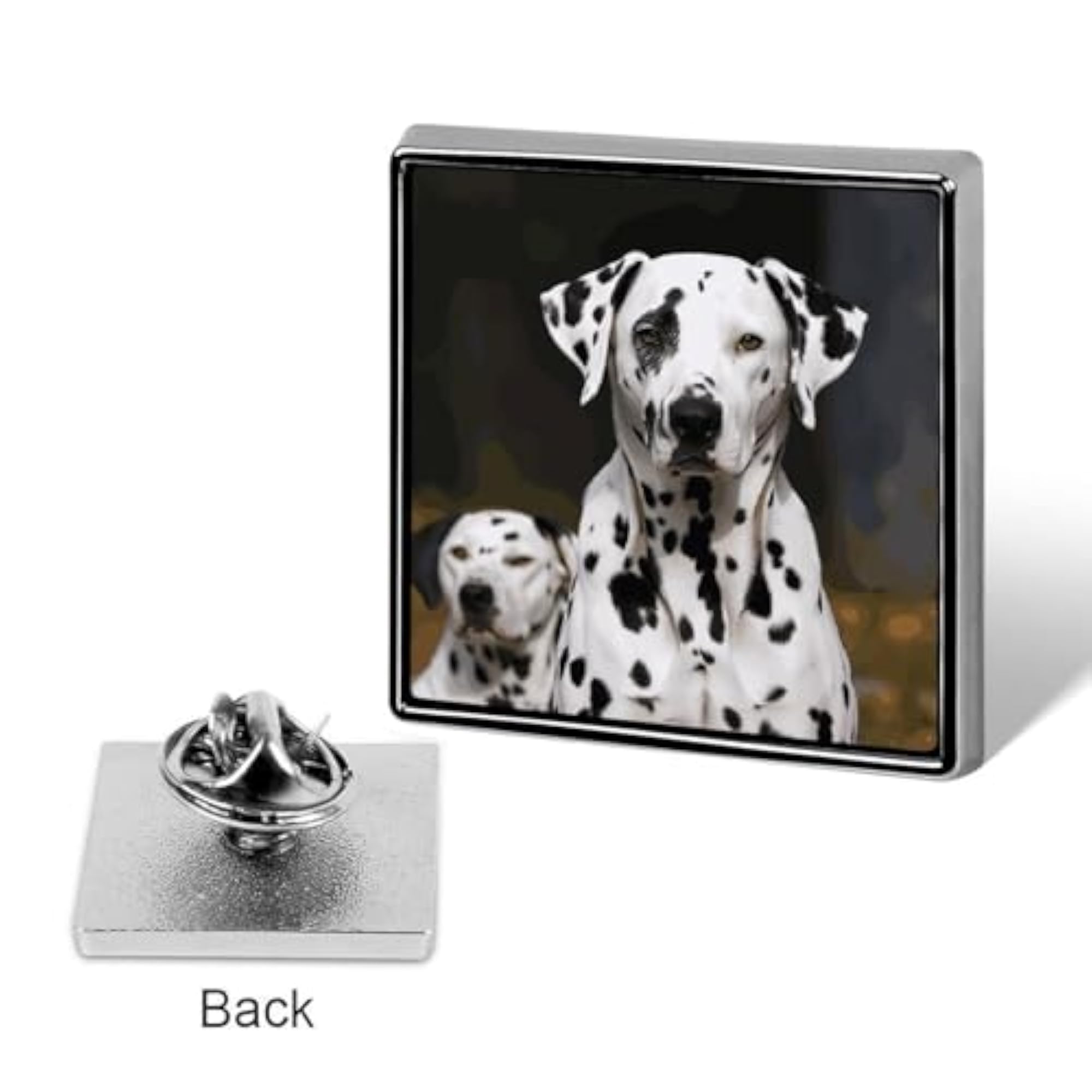 French Bulldog Cute Metal Square Lapel Pin, Accessory