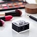 Black Makeup Pencil Sharpener,Dual Holes Eyeliner Sharpener with Cover Mechanical Eye Cosmetic Pencil for Eyeliner Lipliner Pencils Accessories