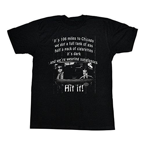 A&E Designs The Blues Brothers T-shirt de 106 milhas adulto preto T Shirt - preto -, Preto, S